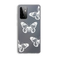 White butterfly: Samsung Galaxy A72 Transparant Hoesje