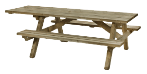 Rolstoelpicknicktafel 230x160cm - Talen buitenmeubelen