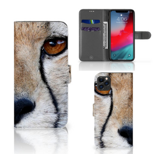 Apple iPhone 11 Pro Max Telefoonhoesje met Pasjes Cheetah