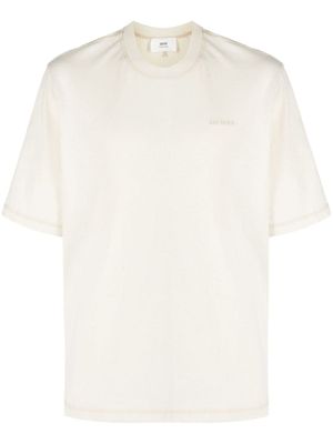 AMI Paris t-shirt Fade Out à logo brodé - Tons neutres