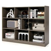 Kinderboekenkast op 3 Niveaus met 8 Planken Kinderboekenrek voor Kinderkamer Woonkamer Belastbaar tot 60 kg 122 x 32 x 93 CM