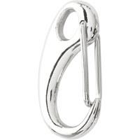 Creativ Company Sleutelhaak, l: 30 mm, b: 15 mm, verzilverd, 2 stuk/ 1 doos