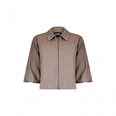 Poools - Bruin | Dames | Jasje | Bruin | 42 | regular | Kamst mode