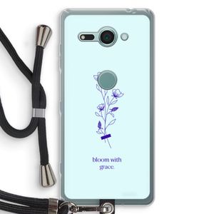 Bloom with grace: Sony Xperia XZ2 Compact Transparant Hoesje met koord