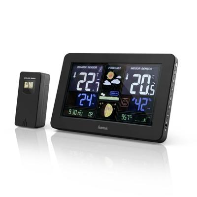 Multi-functioneel Weerstation Hama 00186380 PREMIUM Zwart