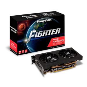 Powercolor AMD Radeon RX 6500 XT Videokaart Fighter 4 GB GDDR6-SDRAM PCIe HDMI, DisplayPort Overclocked