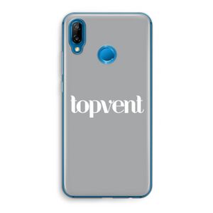 Topvent Grijs Wit: Huawei P20 Lite Transparant Hoesje