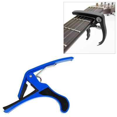 Plastic Guitar Capo voor 6-snarige akoestische klassieke elektrische Guitarra tuning Clamp muziek instrument accessoires (blauw)