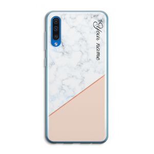 Marmer in stijl: Samsung Galaxy A50 Transparant Hoesje
