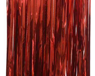 Gordijn pvc l0.10b90h200cm kerstrd - Decoris
