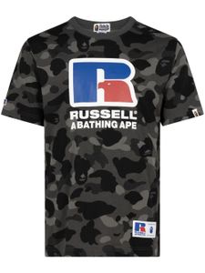 A BATHING APE® x Russell t-shirt Athletic Couleur Camo - Noir