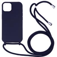 iPhone 14 Plus hoesje - Backcover - Koord - Softcase - Flexibel - TPU - Paars