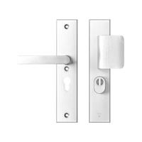 AXA AXA veiligheidsbeslag voordeur Edge Plus rechthoekig schild D-knop/Blok-kruk PC55 met kerntrekbeveiliging SKG3 - aluminium