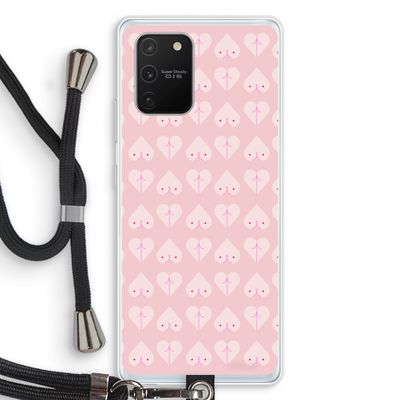 Ass 'n Titties: Samsung Galaxy S10 Lite Transparant Hoesje met koord