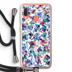 Hibiscus Flowers: Samsung Galaxy A20e Transparant Hoesje met koord