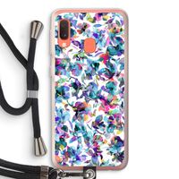 Hibiscus Flowers: Samsung Galaxy A20e Transparant Hoesje met koord