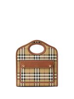 Burberry mini sac cabas à carreaux - Tons neutres