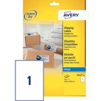 Etiket avery j8167-10 199.6x289.1mm wit 10stuks