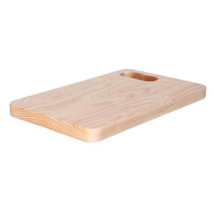 Snijplank blank hout - met handvat - 30 x 19 cm - keuken serveerplanken/broodplanken