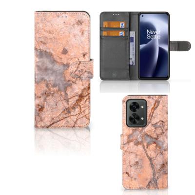 OnePlus Nord 2T | Bookcase | Marmer Oranje
