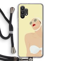 Summer: Samsung Galaxy A32 5G Transparant Hoesje met koord