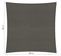 Vierkant 4,00x4,00 m Cool Grey - Shadow comfort