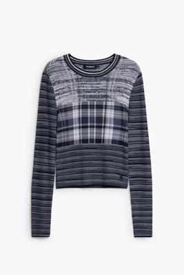 Gemêleerd T-shirt - BLACK - XL