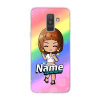 Chibi Maker vrouw: Samsung Galaxy A6 Plus (2018) Transparant Hoesje