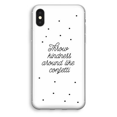 Confetti: iPhone X Transparant Hoesje