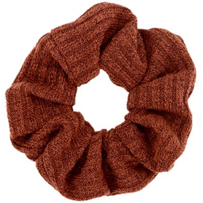 scrunchie Geweven Rust brown