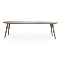 Eleonora Deens Ovale Eettafel 'Elijah' Eiken, 300 x 100cm, kleur Bruin