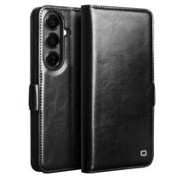 Qialino Samsung Galaxy S26 hoesje - Leren bookcase - Magnetische sluiting - Zwart