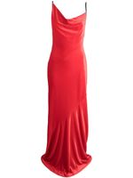 Philosophy Di Lorenzo Serafini cowl-neck draped maxi dress - Rouge