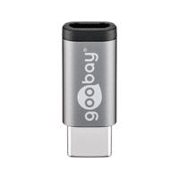 Micro-USB (F) naar USB-C (M) adapter- 480Mbit/s - USB 2.0 adapter - thumbnail