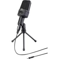 Tie Studio Broadcast Mic PC-microfoon Statief Zendmethode:Kabelgebonden Incl. kabel, Incl. standaard XLR Kabelgebonden