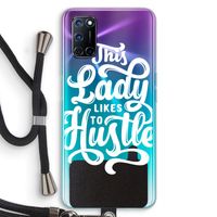 Hustle Lady: Oppo A92 Transparant Hoesje met koord
