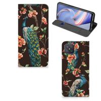 OPPO Reno4 Z 5G | Hoesje maken | Pauw met Bloemen