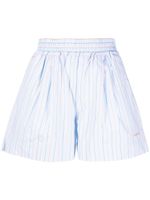 Marni short en coton à rayures - Bleu - thumbnail