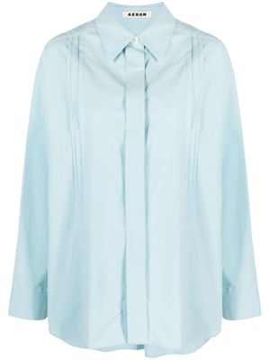 AERON chemise Abel en popeline - Bleu
