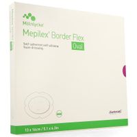 Mepilex Border Flex Oval Verb 13x16cm 5 583300