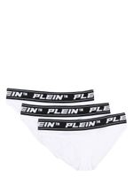 Philipp Plein slips à bande logo (lot de trois) - Blanc - thumbnail