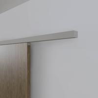 Xperta set 6m rail - alu - wand z. vloerpl. - Dubbele deur - Deurdikte 50-55mm - Dubbele softclose - inbouw auto fix
