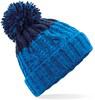 Beechfield CB437 Apres Beanie - Azure Blue/Oxford Navy - One Size