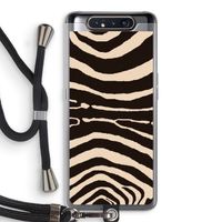 Arizona Zebra: Samsung Galaxy A80 Transparant Hoesje met koord