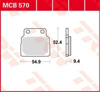 TRW Remblokken, en remschoenen voor de moto, MCB570 Allround organisch
