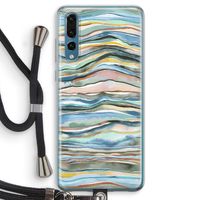Watercolor Agate: Huawei P20 Pro Transparant Hoesje met koord