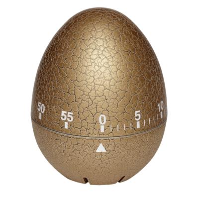 TFA Keuken Timer - ei vorm - mechanische wekker - goud - kunststof - 60 minuten - kookwekker
