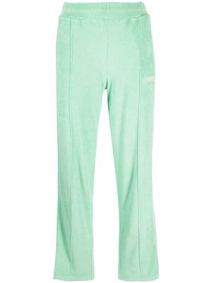 Sporty & Rich pantalon de jogging New Serif à logo brodé - Vert