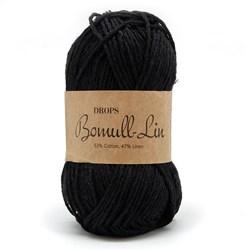 Drops Bomull-Lin Uni Colour 16 Black