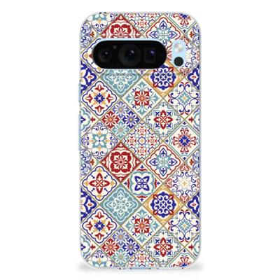 Google Pixel 9 | 9 Pro | TPU | Siliconen hoesje | Tiles Color Google Pixel 9 | 9 Pro | TPU | Siliconen hoesje | Tiles Color
